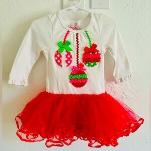 Adorable Mud pie Christmas Tutu dress 
Size 12-18 months